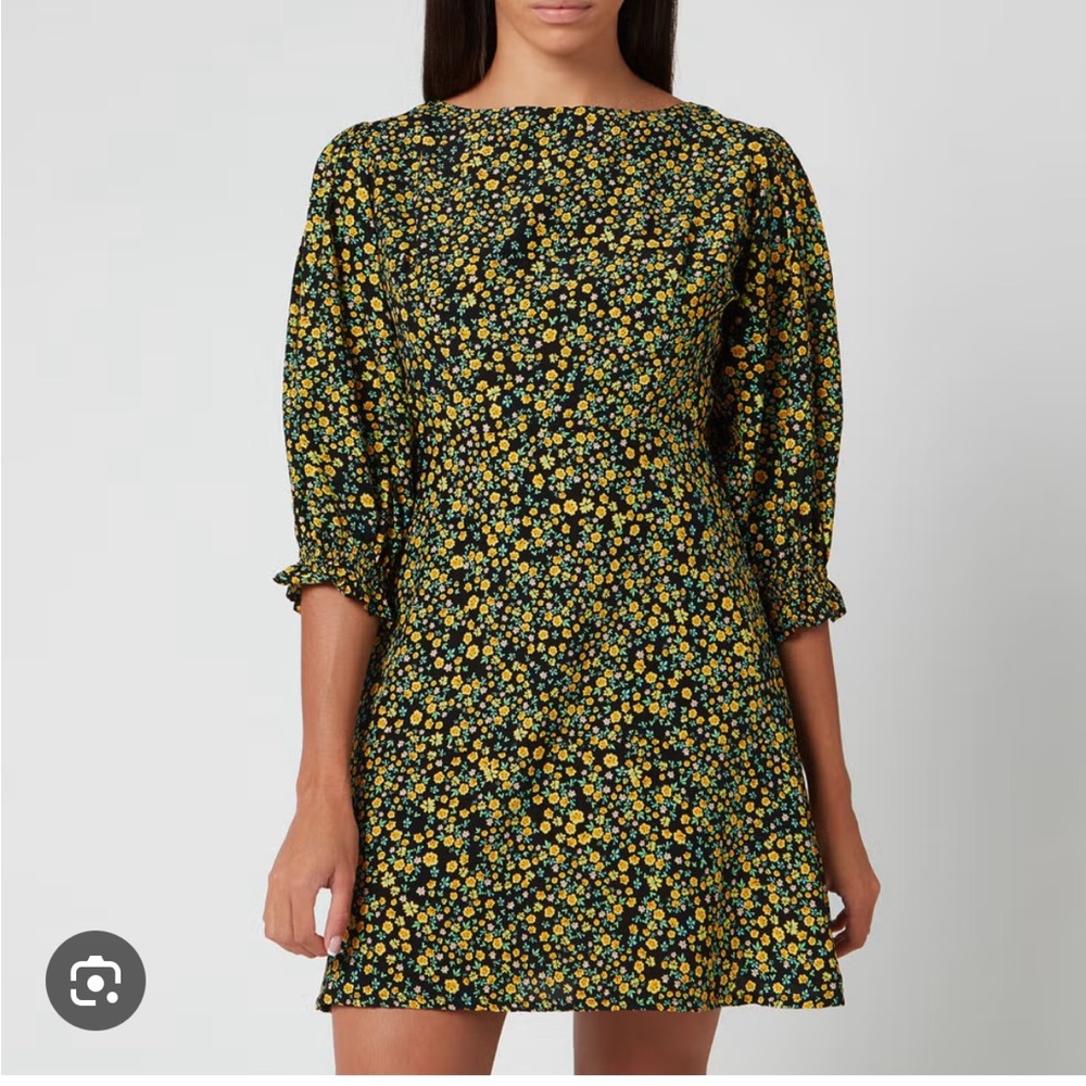 Faithfull the Brand Size Small Fontane Floral Mini Dress